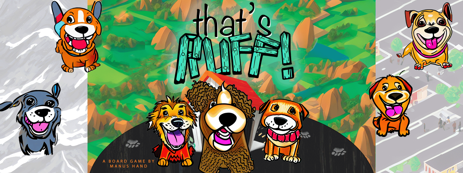 That's Ruff - A Board and Card game by Manus Hand